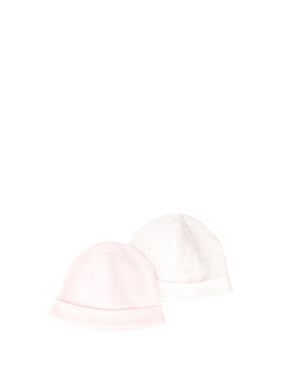 Givenchy Kids Beanie For Girls In Pink