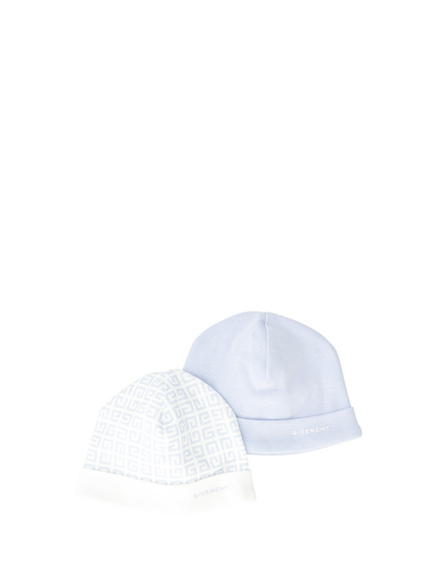 Givenchy Kids Beanie For Boys In Azzurro