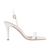 Gianvito Rossi Vernice 85 Patent-leather Slingback Sandals In White