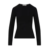 The Row Iverness Long Sleeve Jersey Pullover In Black