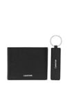 CALVIN KLEIN LEATHER WALLET AND KEYFOB SET