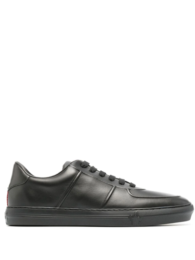 Moncler Black Neue York Low-top Leather Sneakers