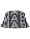 Marc Jacobs Denim Logo-embroidered Bucket Hat In Denim Blue