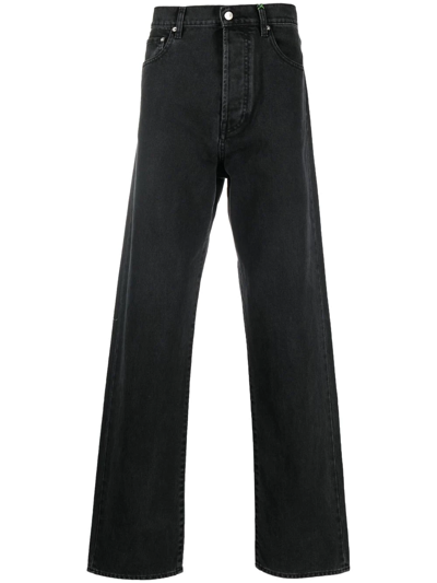 Kenzo Five-pocket Straight-leg Jeans In Black