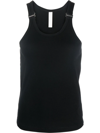 DION LEE E-HOOK RIBBED SCOOP-NECK TANK TOP