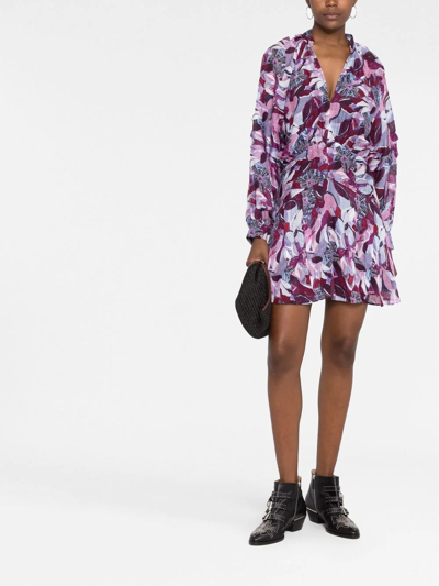 IRO DARSA ABSTRACT-PRINT DRESS