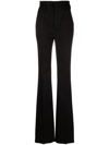 Saint Laurent Straight Leg Tailored Trousers In Schwarz