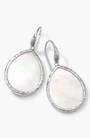 Ippolita Women's Polished Rock Candy Sterling Silver & Mother-of-pearl Small Teardrop Earrings In Silver/ Mother Of Pearl