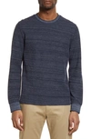 Vince Thermal Long Sleeve T-shirt In Blue
