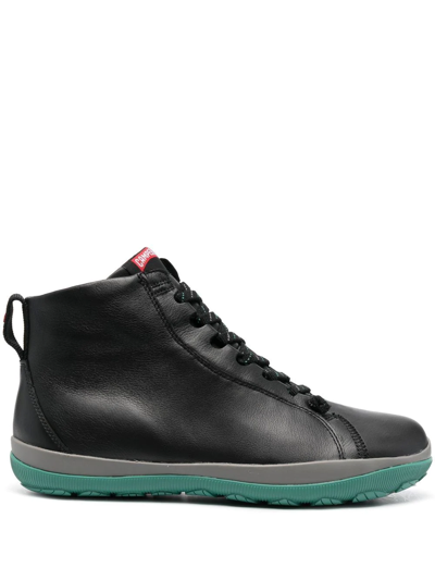 Camper Peu Pista Lace-up Sneakers In Black