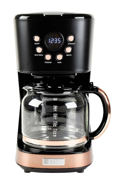 Haden 12-cup Programmable Coffee Maker With Strength Control In Black