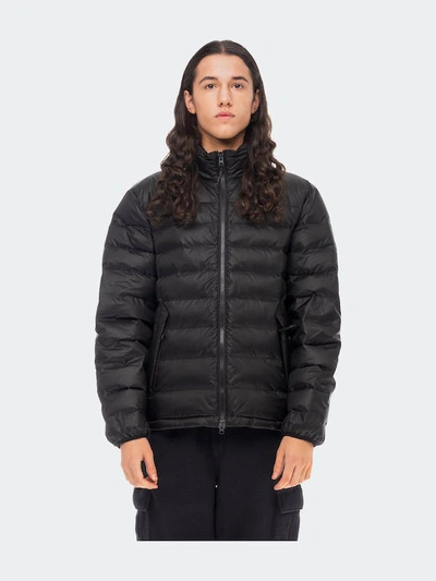 The Very Warm Men's Packable Funnel-neck Puffer Jacket In Black