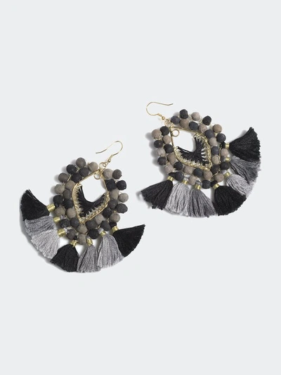 Shiraleah Amy Tassel Earrings In Black