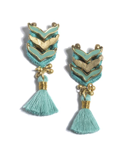 Shiraleah Enamel Belen Earrings In Blue