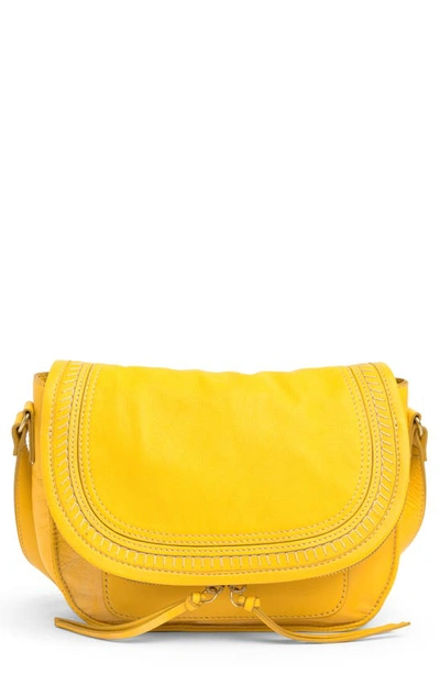 Lucky Brand Kiah Leather Crossbody Bag In Mimosa Biodegradable Leather