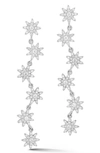 Sphera Milano Sterling Silver & Cz Star Drop Earrings