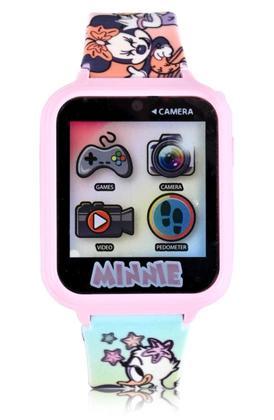 Accutime Kids' Disney's Minnie Mouse Itimes Smart Watch In Pink