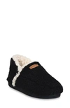 Gaahuu Berber Faux Fur Slipper In Black