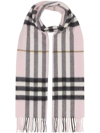 Burberry The Classic Check Cashmere Scarf In Pink