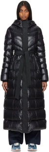 Mackage Black Calina Down Coat In Carbon