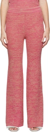 Remain Birger Christensen Soleima Knit Pants Magenta In 17-2036 Magenta Comb
