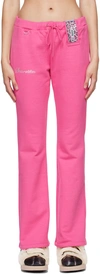 DOUBLET PINK MOBILE PHONE LOUNGE PANTS