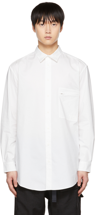 Y-3 White Classic Shirt In Core White