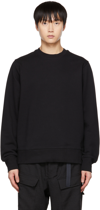 Y-3 Brushed Terry Loose-fit Crewneck Sweatshirt In Black