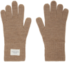 Rag & Bone Brown Addison Gloves In Camel
