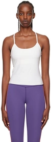 Splits59 Loren Scoop-neck Stretch-woven Tank Top In White