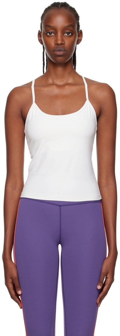 Splits59 Loren Scoop-neck Stretch-woven Tank Top In White