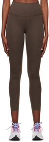 Splits59 Sprint Rigor High Waist Ankle Leggings In Dark Chocolate