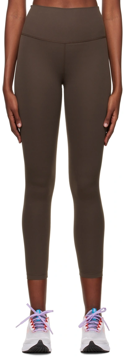 Splits59 Sprint Rigor High Waist Ankle Leggings In Dark Chocolate