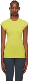 Issey Miyake Yellow Mellow T-shirt In 52 Yellow