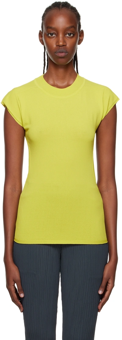 Issey Miyake Yellow Mellow T-shirt In 52 Yellow