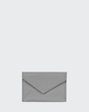 Graphic Image Mini Envelope Card Case In Grey