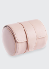 Royce New York Suede Lined Single Watch Roll In Light Pink