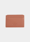 Royce New York Rfid-blocking Leather Card Case In Tan