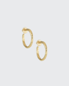 IPPOLITA SMALL HAMMERED HOOP EARRINGS IN 18K GOLD