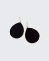 Ippolita 18k Polished Rock Candy Large Teardrop Earrings In Onyx