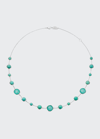Ippolita Lollitini Short Necklace In Sterling Silver In Turquoise