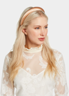 JENNIFER BEHR TORI HAMMERED SILK SATIN HEADBAND