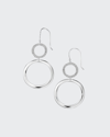 Ippolita Stardust Medium Open Snowman Earrings In Diamond