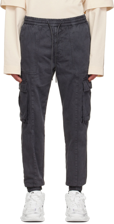 Juunj Gray Jogger Cargo Pants In 3 Grey