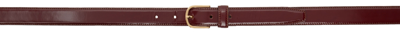 Totême Brown Slim Trouser Belt In 866 Cognac