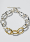 Ippolita Silver And Gold Chimera Classico Sculptured Bracelet In Gold & Silver