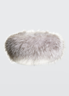 Gorski Fox Fur Headband In Golden Island