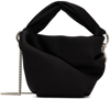 JIMMY CHOO BLACK BONNY TOP HANDLE BAG