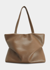 Chloé Judy East West Leather Tote In Army Green