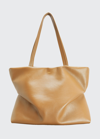 Chloé Judy Calfskin Tote Bag In Soft Tan